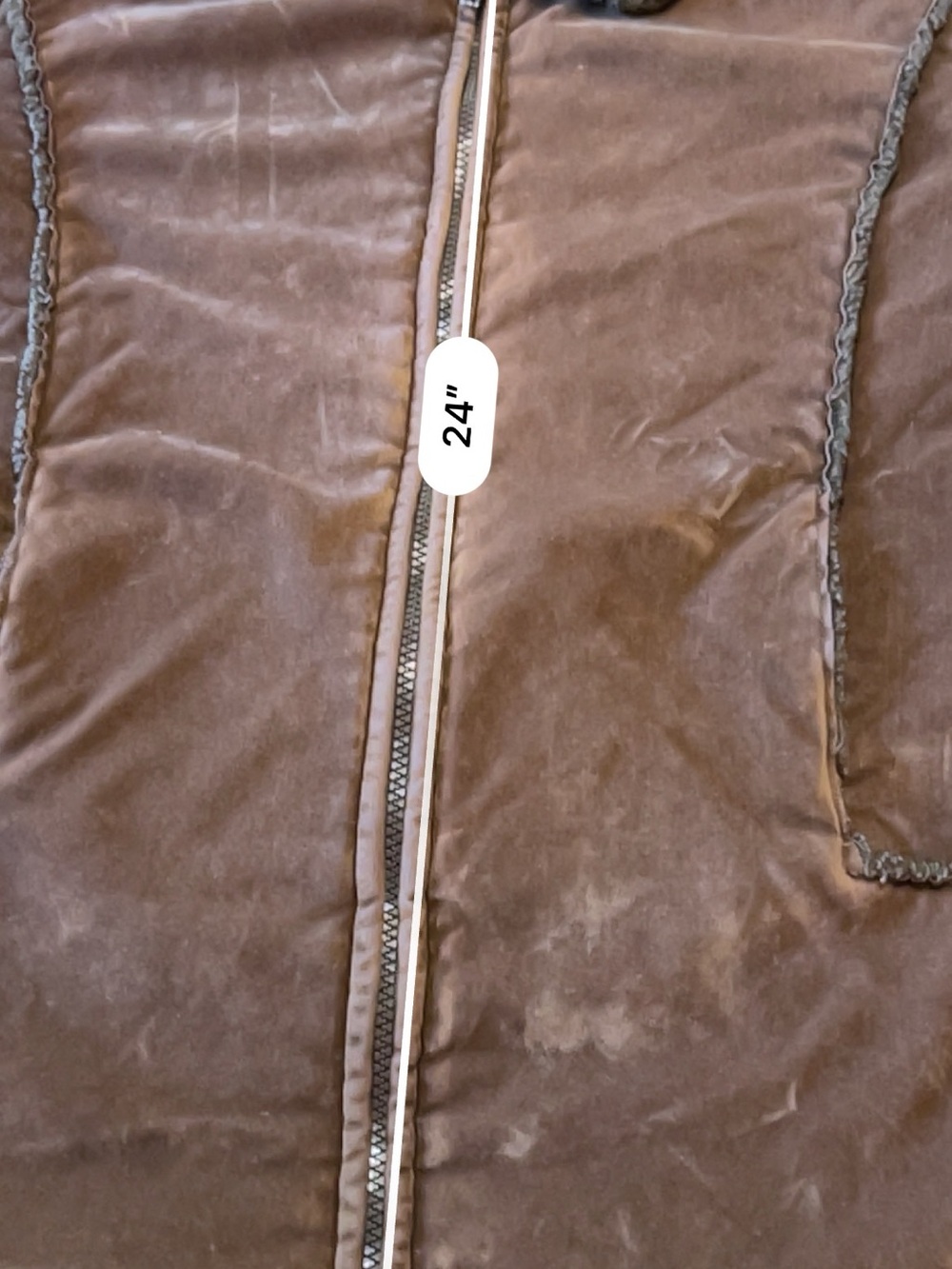 Vintage Brown Velvet Fur Lined Jacket Small - Picture 9 of 9